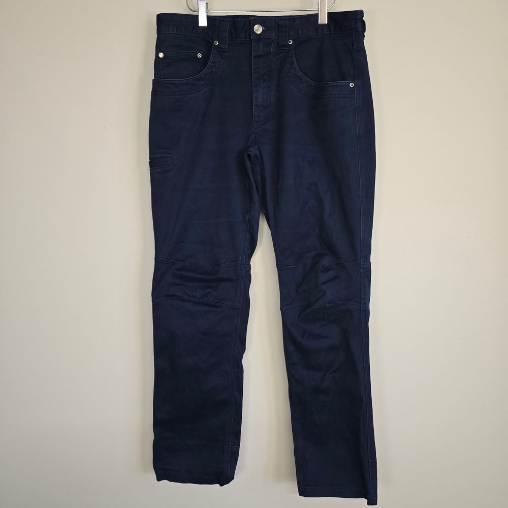 Mountain Khakis Camber 105 Mens 32x30 Navy Blue Reinforced Knee Workwear Pants